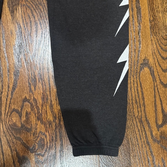 Aviator Nation Charcoal Sweatpants with White Lightening Bolt - Picture 5 of 9